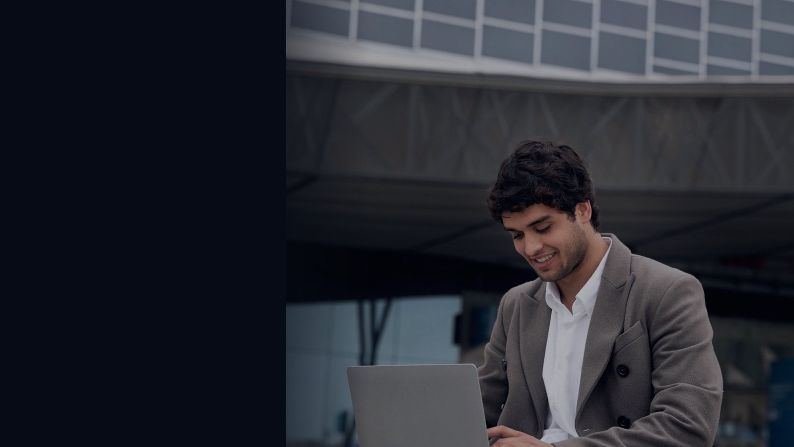A marketer reviewing a RankStreet SEO audit on a laptop